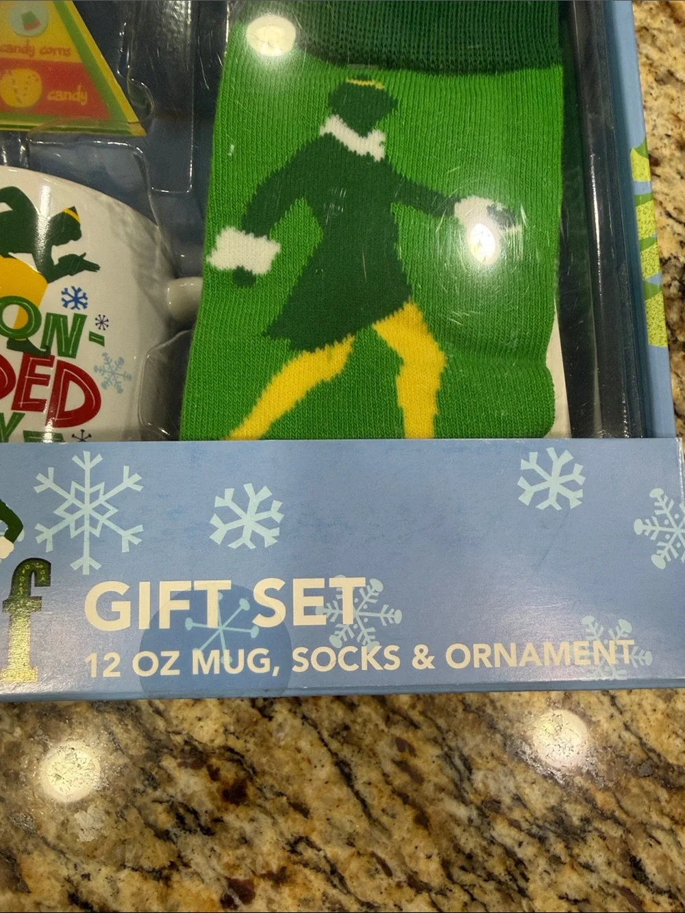 Buddy the Elf Green & Yellow Cotton-Headed Ninny Muggins Gift Set